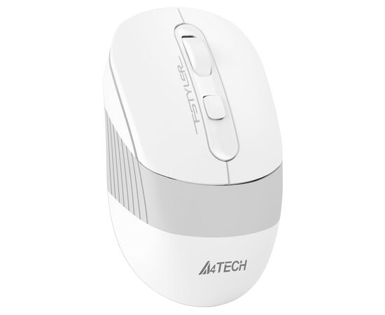  Мышь A4Tech Fstyler FB10C белый/серый оптич. 2000dpi беспров. BT/Radio USB 4but (FB10C GRAYISH WHITE 