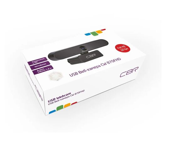  Web-камера CBR CW 870FHD Black 
