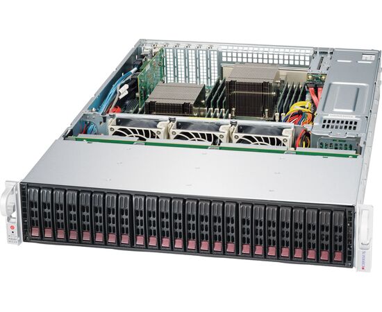  Supermicro server chassis CSE-216BE2C-R920LPB, 2U, 24 x 2.5" hot-swap SAS/SATA drive bay, optional 2 x 2.5" hot-swap drive bay, 1U 920W RPSU 