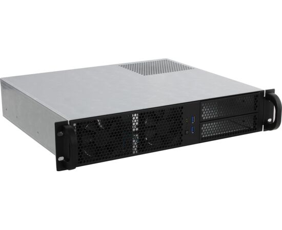  Корпус Procase RM238-B-0 Корпус 2U Rack server case, черный, без блока питания(PS/2,mini-redundant), глубина 380мм, MB 9.6"x9.6" 