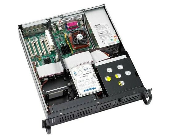  Корпус Advantech ACP-2010MB-00D 2U Rackmount Chassis, ATX/mATX, Отсеки 1*5.25",+1*3.5",Ext+1*3.5",Int, 2x80mm fan, Размер (ШВГ) 482x88x480mm 
