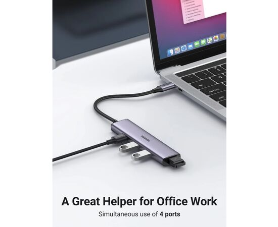  USB Hub Ugreen CM473 (20841) серый 
