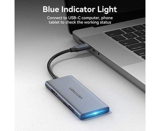  Мультифункциональный хаб Vention TOOHB USB Type C 6 в 1 