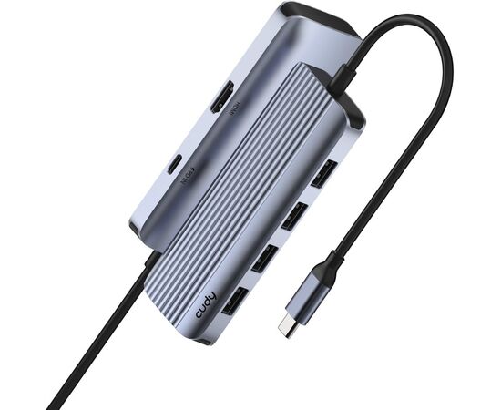  Концентратор Cudy UH500 USB-C 6 в 1 с портом HDMI (4K) 