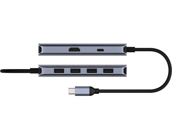  Концентратор Cudy UH500 USB-C 6 в 1 с портом HDMI (4K) 