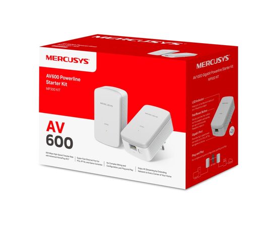  Комплект адаптеров Powerline Mercusys MP300 KIT AV600 