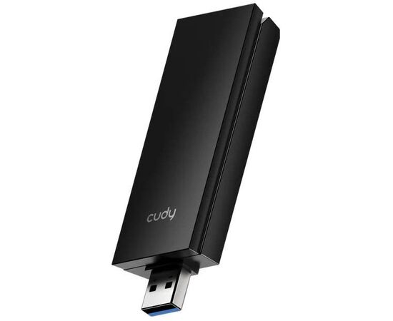  USB-адаптер Cudy WU6500 1.0 Wi-Fi 7 BE6500 с высоким коэффициентом усиления, 2,4/5/6ГГц, до 6452Мбит/с, USB 3.0 