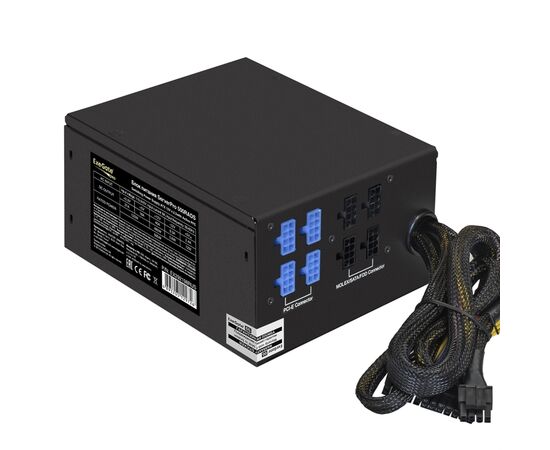  Блок питания ExeGate ServerPRO-500RADS EX292198RUS 500W (ATX, for 3U+ cases, APFC, КПД 80 (80 Plus), 14cm fan 