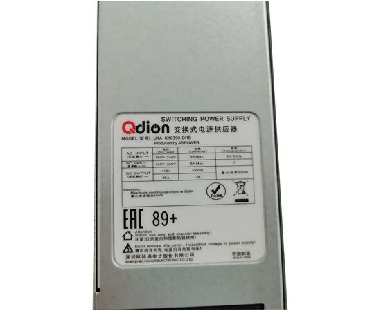  Блок питания Q-Dion U1A-K10300-DRB 300W Redundant Power Supply 