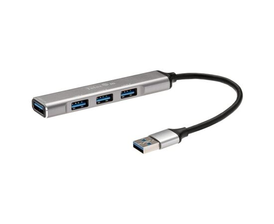  USB-концентратор TELECOM TA308U USB 3.0--USB 3.0+3*USB 2.0, Aluminum Shell, 0.2м (1/100) 