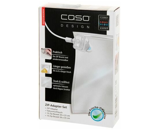  Пакеты вакуумные ЗИП с адаптером CASO Vacu ZIP-Adapter Set 