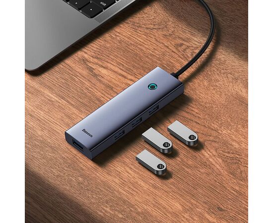  USB-C хаб Baseus B00052809813-00 Flite Series 5-Port серый 