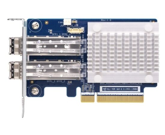  Сетевая карта QNAP QXP-32G2FC Dual-port Fiber Channel adapter, 2 x 32 Gb / s SFP +, PCIe Gen3 x8. For QTS OS Only 